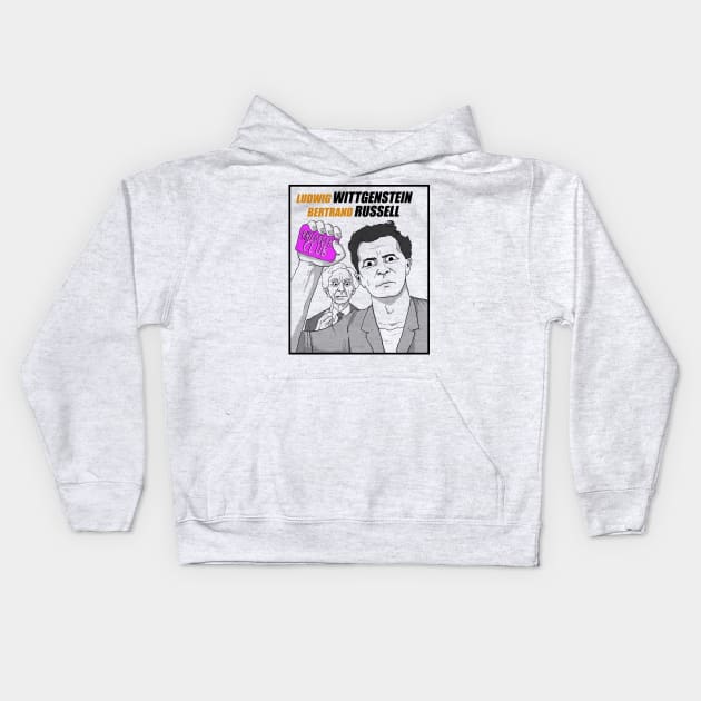 Philosophy Club (no text) Kids Hoodie by ExistentialComics